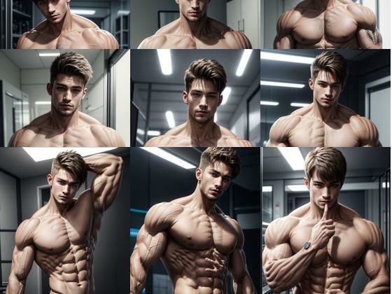 【ガン勃ちBL】筋肉の詩:イケメンマッチョたちの芸術｜d_292757